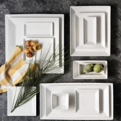 Online Carmen Trend Porcelain Serving Platter 34cmx17cm, White Serving Platters