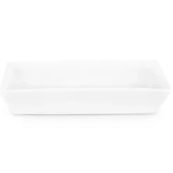 Best Carmen Trend Porcelain Serving Platter, 18cmx10cm, White Serving Platters