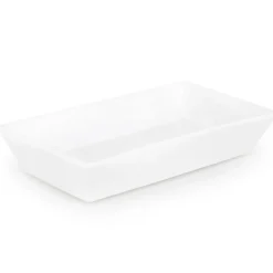 Best Carmen Trend Porcelain Serving Platter, 18cmx10cm, White Serving Platters