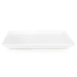 New Carmen Trend Porcelain Dinner Plate, 24cmx20cm, White Dinner Plates