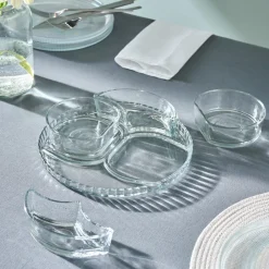 Hot Carpi 5-Piece Serveware Set, Transparent See All Serveware Sets|Glass Serveware Sets