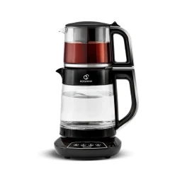 New Caysever 3 in 1 Talking Automatic Tea Maker Kettle and Baby Food Water Preparation, 1700W, Chrome Tea Machines