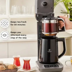 Best Caysever Robotea Pro 4 in 1 Talking Automatic Tea Maker Kettle and Filter Coffee Maker, 2500W, Space Grey Tea Machines