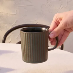 Hot Cervantes Stoneware Mug, 380ml, Green Mugs