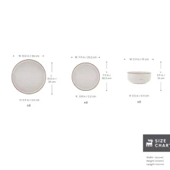 Online Chicago Dot 18-Piece Stoneware Dinner Set for 6 People, Multi See All Dinner Sets|Stoneware Dinner Sets