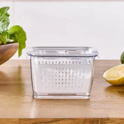 Online Citrus Vegetable / Fruit Storage Container, M, White Storage Containers