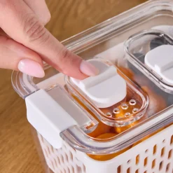 Outlet Citrus Vegetable / Fruit Storage Container, S, White Storage Containers