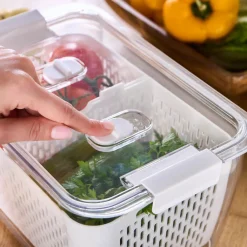 Outlet Citrus Vegetable / Fruit Storage Container, XL, White Storage Containers