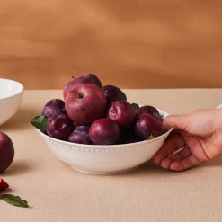 Online Cody New Generation Bone Serving Bowl, 23cm, White Bowls