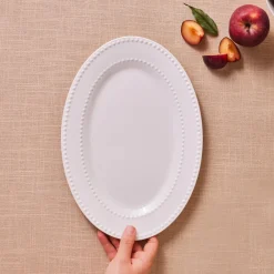 Discount Cody New Generation Bone Serving Platter, 35cm, White Serving Platters