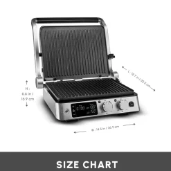 Discount Compact Steel Pro Sear and Grill Inox 2008 Grill and Sandwich Toaster, 2000W Sandwich Toasters