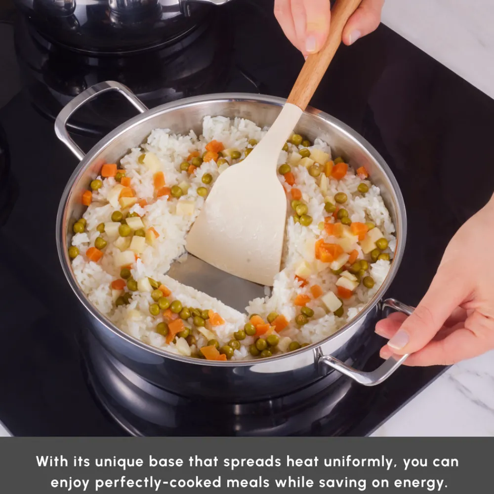 Clearance Cook & Store 13-Piece Stainless Steel Induction Cookware Set, Silver Stainless Steel Cookware Sets