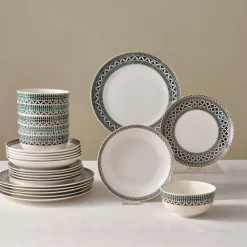Online Cordoba 24-Piece Bone China Dinner Set for 6 People, Multi See All Dinner Sets|Bone China Dinner Sets