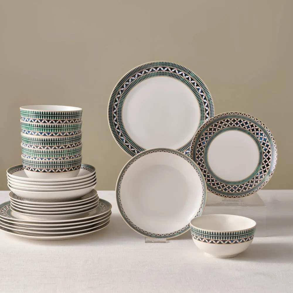 Online Cordoba 24-Piece Bone China Dinner Set for 6 People, Multi See All Dinner Sets|Bone China Dinner Sets