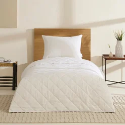 Best Cotton Duvet Cover, 135x200cm, Single, Offwhite Duvet Cover Sets