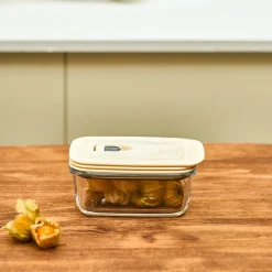 Online Cream Vacuum Storage Container, 0.4L, Transparent Storage Containers