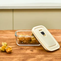 Online Cream Vacuum Storage Container, 0.4L, Transparent Storage Containers