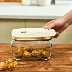 Discount Cream Vacuum Storage Container, 0.83L, Transparent Storage Containers