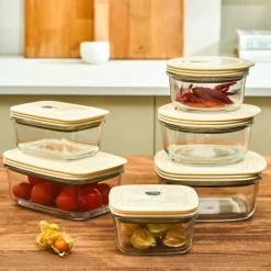 Discount Cream Vacuum Storage Container, 0.83L, Transparent Storage Containers