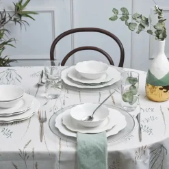 Sale Daisy 12-Piece Bone China Dinner Set for 4 People, White See All Dinner Sets|Bone China Dinner Sets
