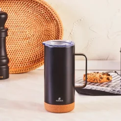 Outlet Darkness Stainless Steel Flask, 480ml, Black Stainless Steel Flasks