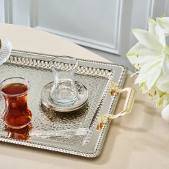 Best Deniz 19-Piece Turkish Tea Set for 6 People, 130ml, Multi Turkish Tea Sets