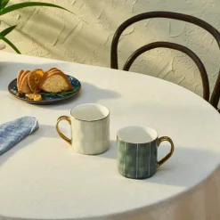 New Diego 2 Piece Stoneware Mug Set, 350ml, Multicolour Mugs