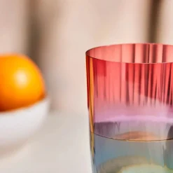 Best Dolce Red Highball Glass, 350ml, Red Highball Glasses