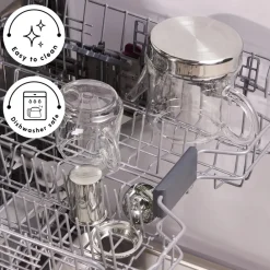 New Dora Borosilicate Glass Teapot Set, Medium, Transparent Turkish Coffee Pots|Turkish Teapots