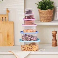 Best Dora Purple 6 Piece Storage Container Set, Multi Storage Containers