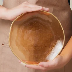 Online Dune Glass 7-Piece Serveware Set for 6 People, Brown See All Serveware Sets|Glass Serveware Sets