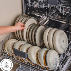 New Earth Collection Earthy Reactive Glaze 52-Piece Stoneware Dinner Set for 12 People, Multi See All Dinner Sets|Stoneware Dinner Sets