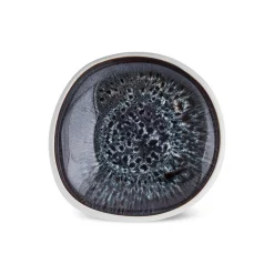 Best Earth Collection New Galactic Reactive Glaze Dessert/Side Plate, 22cm, White Side Plates