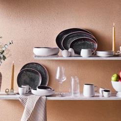 Best Earth Collection New Galactic Reactive Glaze Dessert/Side Plate, 22cm, White Side Plates