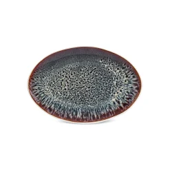 Best Earth Collection New Galactic Reactive Glaze Serving Platter, 30cm, White Serving Platters