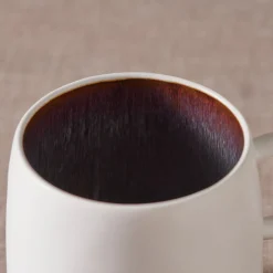 Hot Earth Collection New Galactic Reactive Glaze Mug, 400ml, White Mugs