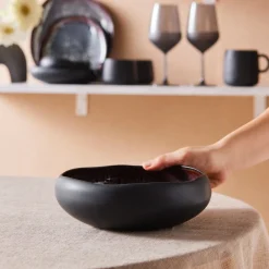 Outlet Earth Collection New Galactic Reactive Glaze Pasta Bowl, 21cm, Pasta Bowls