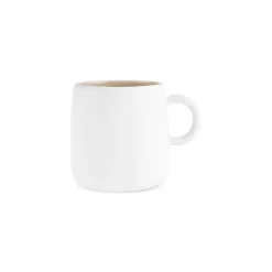 Hot Earth Collection New Cupid Reactive Glaze Mug, 400ml, Beige White Mugs