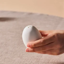 Best Earth Collection New Galactic Reactive Glaze Salt Shaker, 7cm, White Salt And Pepper Shakers