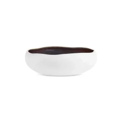 Earth Collection New Galactic Reactive Glaze Salad Bowl, 23cm, White Bowls