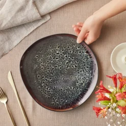 Sale Earth Collection New Galactic Reactive Glaze Dinner Plate, 27cm, Dinner Plates