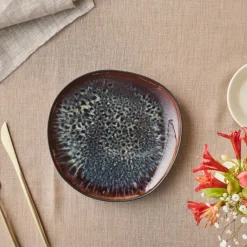 New Earth Collection New Galactic Reactive Glaze Dessert/Side Plate, 22cm, Side Plates