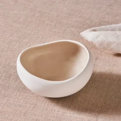 Discount Earth Collection New Cupid Cereal/Soup Bowl, 15cm, Beige White Bowls