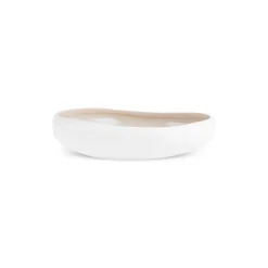 Discount Earth Collection New Cupid Pasta Bowl, 21cm, Beige White Pasta Bowls