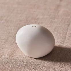 Outlet Earth Collection New Galactic Reactive Glaze Pepper Shaker, 6cm, White Salt And Pepper Shakers