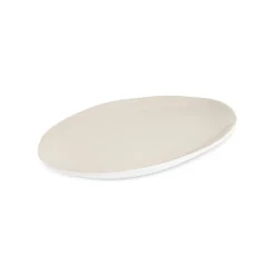 Hot Earth Collection New Cupid Serving Platters, 24cm, Beige White Serving Platters