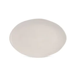 Hot Earth Collection New Cupid Serving Platters, 30cm, Beige White Serving Platters