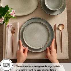 Best Earth Collection Skal 55-Piece Stoneware Dinner Set for 12 People, Grey See All Dinner Sets|Stoneware Dinner Sets