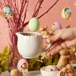 Discount Easter Milk Jug, 14cm, White Multi Cafetieres