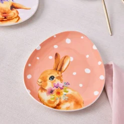 Online Easter 4-Piece Bone China Serveware Set for 4 People, Multi Side Plates